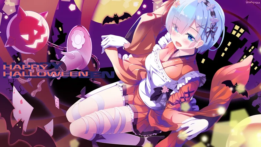 Happy Halloween By夏宮ゆず Cg集製作中涂檬 原创插画社区 Acg二次元动漫爱好者聚集地happy Halloween