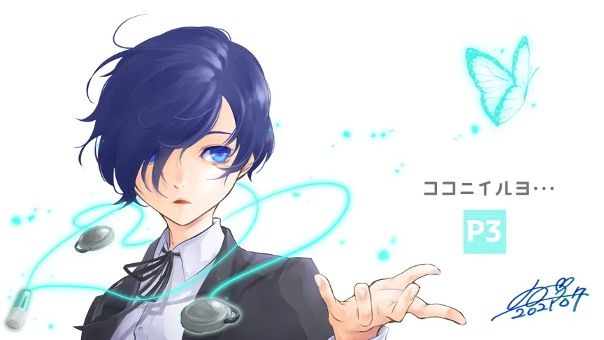 P3 15周年記念 主人公キタローbyのの 涂檬 原创插画社区 Acg二次元动漫爱好者聚集地 P3 15周年記念 主人公キタロー